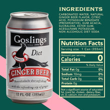 Goslings Diet Non-Alcoholic Ginger Beer, 12 fl. oz. can, 24 pk.