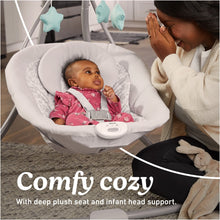 Graco Simple Sway Baby Swing with Plush Seat and Adjustable Speeds, Ivy