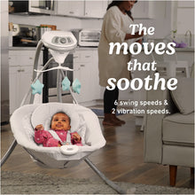 Graco Simple Sway Baby Swing with Plush Seat and Adjustable Speeds, Ivy