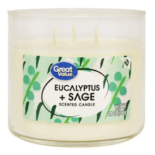 Great Value Eucalyptus & Sage Candle, 14 oz