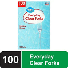 Great Value Everyday Clear Forks, 100 Count