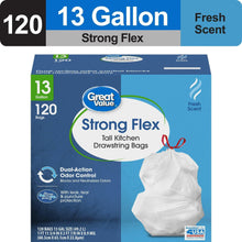 Great-Value-Strong-Flex-13-Gallon-Drawstring-Tall-Kitchen-Trash-Bags-Fresh-Scent-120-Bags-61f763_7317_7_4917952f-485d-4138-9bfc-e809b262814c - USA Mega Market