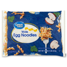 Great Value Wide Egg Noodles, 16 oz