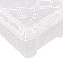 Greenmade InstaView 13 Quart Clear Plastic Stackable Storage Bins, 8-pack