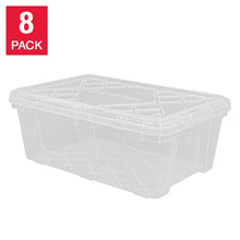 GreenmadeInstaView13QuartClearPlasticStackableStorageBins_8-pack - USA Mega Market