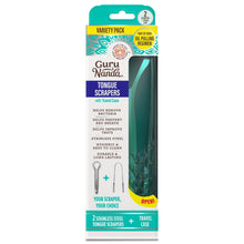 GuruNanda Oil Pulling Oral Rinse + Tongue Scraper Variety Pack Set