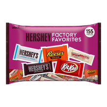 HERSHEY'S Assorted Chocolate Factory Favorites Snack Size Candy, 155 pcs.