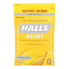 HallsSugar-FreeHoneyLemonCoughSuppressantDrops_180ct. - USA Mega Market