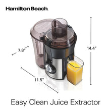 Hamilton Beach 800 Watt Easy Clean Juice Extractor with Easy Sweep Cleaning Tool