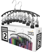 Hanger Central 2 Pack Non Slip Legging Hangers with 10 Clips