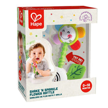 Hape Light-Up Flower Rattle Electronic Learning and Education Toys Shake 'n Sparkle Flower Infant Rattle