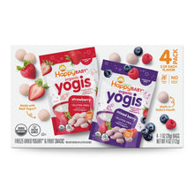 Paquete variado de HappyBABY Organics Yogis Melts, 1 oz., 4 unidades.