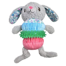 Juguetes para perros Happy Tails Ring Rascals: Flamenco, Pulpo y Conejo (paquete de 3)