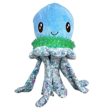 Juguetes para perros Happy Tails Ring Rascals: Flamenco, Pulpo y Conejo (paquete de 3)