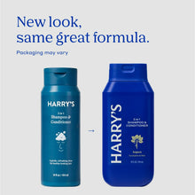 (3 PACK ) Harry's Men's 2 in 1 Shampoo and Conditioner, Original Aspen Scent, 14 fl oz