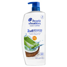 Head &amp; Shoulders Champú y Acondicionador 2 en 1 Anticaspa Cuidado Avanzado del Cuero Cabelludo con Aloe Vera, Agua de Coco y Vitaminas, 1,18 litros
