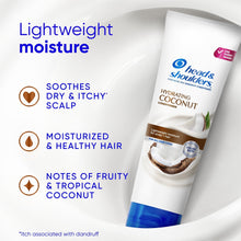 Head and Shoulders Coconut Dandruff Conditioner, Hydrating, Lightweight Moisture, Color Safe, 10.9 fl oz (PACK OF 3 )