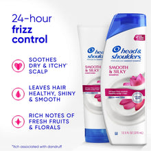 Head and Shoulders Dandruff Shampoo and Conditioner Set, Smooth and Silky, Frizz Control (3 PACK )