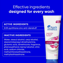Head and Shoulders Dandruff Shampoo and Conditioner Set, Smooth and Silky, Frizz Control (3 PACK )