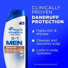 Head and Shoulders Men's Dandruff Shampoo, Sandalwood, 12.5 fl oz (PACK OF 3 )
