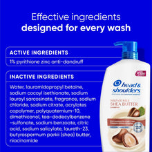 Head and Shoulders Shea Butter Dandruff Shampoo, Sulfate-Free, Rich Moisture, Curly and Coily Hair, 28.2 oz