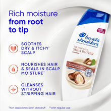 Head and Shoulders Shea Butter Dandruff Shampoo, Sulfate-Free, Rich Moisture, Curly and Coily Hair, 28.2 oz