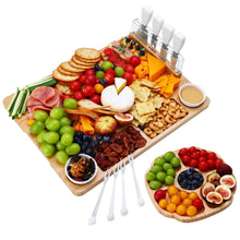 Hecef-17-in-Bamboo-Cheese-Board-and-Knife-Set-13-Piece-Large-Charcuterie-Serving-Tray-Platter-fo_3202_2 - USA Mega Market