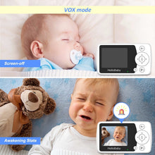 HelloBaby HB31 Night Vision baby monitor with Camera and Audio, 1000ft, No Wifi, Lullaby, 2.4" LCD.