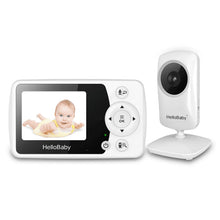 HelloBaby HB31 Night Vision baby monitor with Camera and Audio, 1000ft, No Wifi, Lullaby, 2.4" LCD.