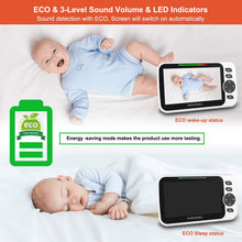 HelloBaby HB6352 Video Baby Monitor – 5″ LCD, No Wifi, Pan-Tilt-Zoom, 1000 ft Range