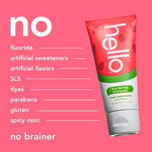 Hello Fresh Watermelon Fluoride Free Toothpaste, 4.2 Oz Tube