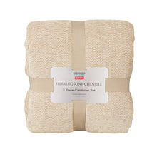 Herringbone Chenille 3-piece Comforter Set