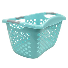 Home Logic 1.8 Bushel Hip Grip Plastic Laundry Basket, Teal, Adult
