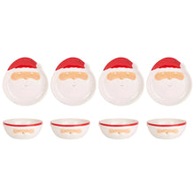 HomeEssentials8-pieceSantaFacePlate_BowlSet1 - USA Mega Market