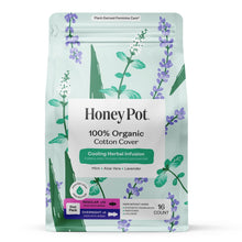 Honey Pot 100% Organic Cotton Cover Cooling Regular Overnight Duo Pads, 16 Count (PACK OF 3 )