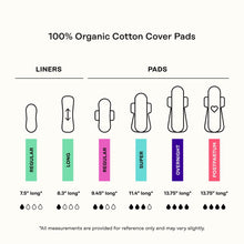 Honey Pot 100% Organic Cotton Cover Cooling Regular Overnight Duo Pads, 16 Count (PACK OF 3 )