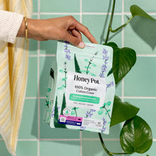 Honey Pot 100% Organic Cotton Cover Cooling Regular Overnight Duo Pads, 16 Count (PACK OF 3 )