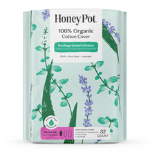Honey Pot 100% Organic Cotton Cover Cooling Regular Pad, 32 Count (PACK OF 3 )