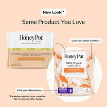 Honey Pot 100% Organic Cotton Cover Cotton Comfort Heavy Flow Overnight Pads, 11ct (PACK OF 3 )