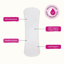 Honey Pot 100% Organic Cotton Cover Peri-menopause Long Liner, 30 Count (PACK OF 3 )