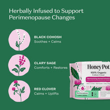 Honey Pot 100% Organic Cotton Cover Peri-menopause Long Liner, 30 Count (PACK OF 3 )