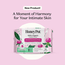 Honey Pot 100% Organic Cotton Cover Peri-menopause Long Liner, 30 Count (PACK OF 3 )