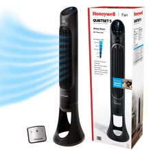 Honeywell 40" White Quiet Set Oscillating Tower Fan, 30ft Air Circulation Power, 5 Speed, Auto Off Timer, HYF260W