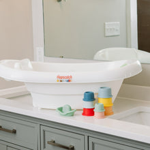 Hopscotch Lane 3-in-1 Baby Bathtub with Sling, White, Newborn to Toddler, Ages 0+ Months