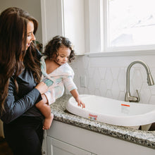 Hopscotch Lane 3-in-1 Baby Bathtub with Sling, White, Newborn to Toddler, Ages 0+ Months