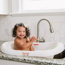 Hopscotch Lane 3-in-1 Baby Bathtub with Sling, White, Newborn to Toddler, Ages 0+ Months