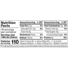 Horizon, leche orgánica baja en grasa, 8 oz, paquete de 18 unidades