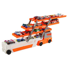 Hot Wheels Mega Hauler Truck Playset with 20 Die-Cast Cars and Storage