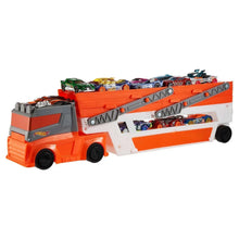 Hot Wheels Mega Hauler Truck Playset with 20 Die-Cast Cars and Storage