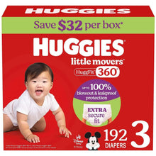 Huggies Little Movers HuggFit 360° Diapers, Sizes 3-7 - USA MEGA SHOP